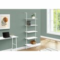 Daphnes Dinnette 72 in. Ladder White Metal Bookcase DA3071220